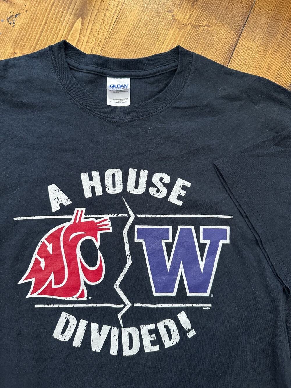 Washington State University Huskies Cougars A House Divided College Football Tee